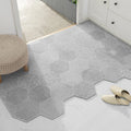 Light Grey Door Mat Large Carpet Indoor Outdoor Doormat Non-Slip Low-Profile Floor Mat Durable Trap Dirt Dust Front Door Rugs