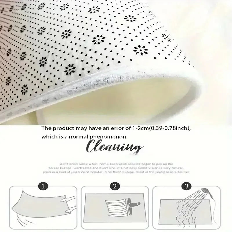 Solid Light Grey Woven Texture Doormat Non Slip Wear Resistant Indoor Entryway Floor Mat